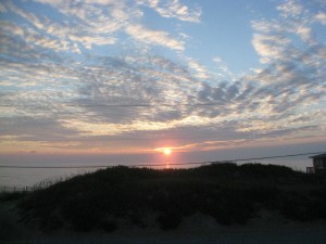 our last morning of vacation at Kitty Hawk