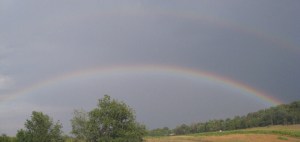 look carefully at the top of the pic and you might see a second rainbow