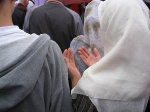 mothers, daughters, wives, sisters, cousins, friends... they held out praying hands